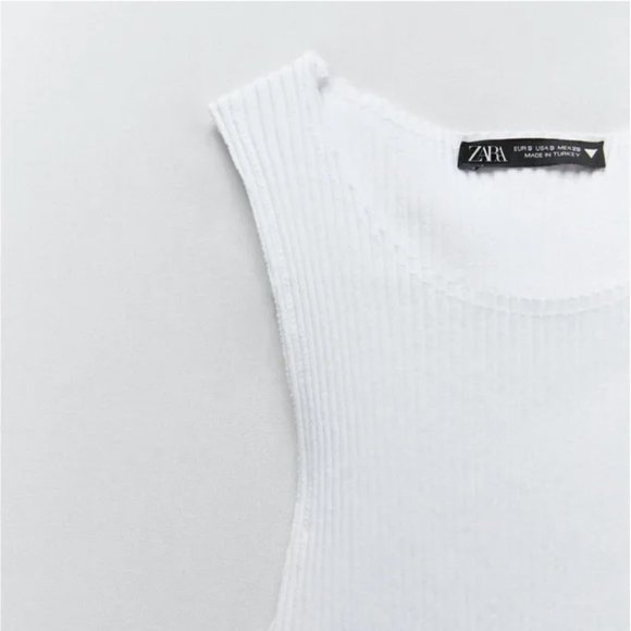 Zara Ribbed Top L - Picture 7 of 8